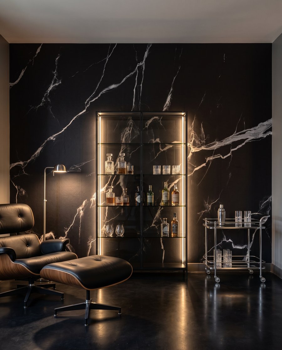 Vertakkende aders over kleur — interieur 5