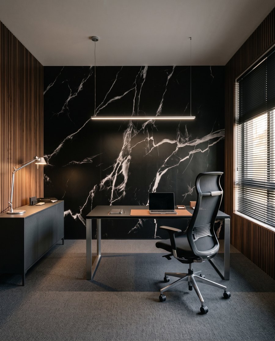 Vertakkende aders over kleur — interieur 8