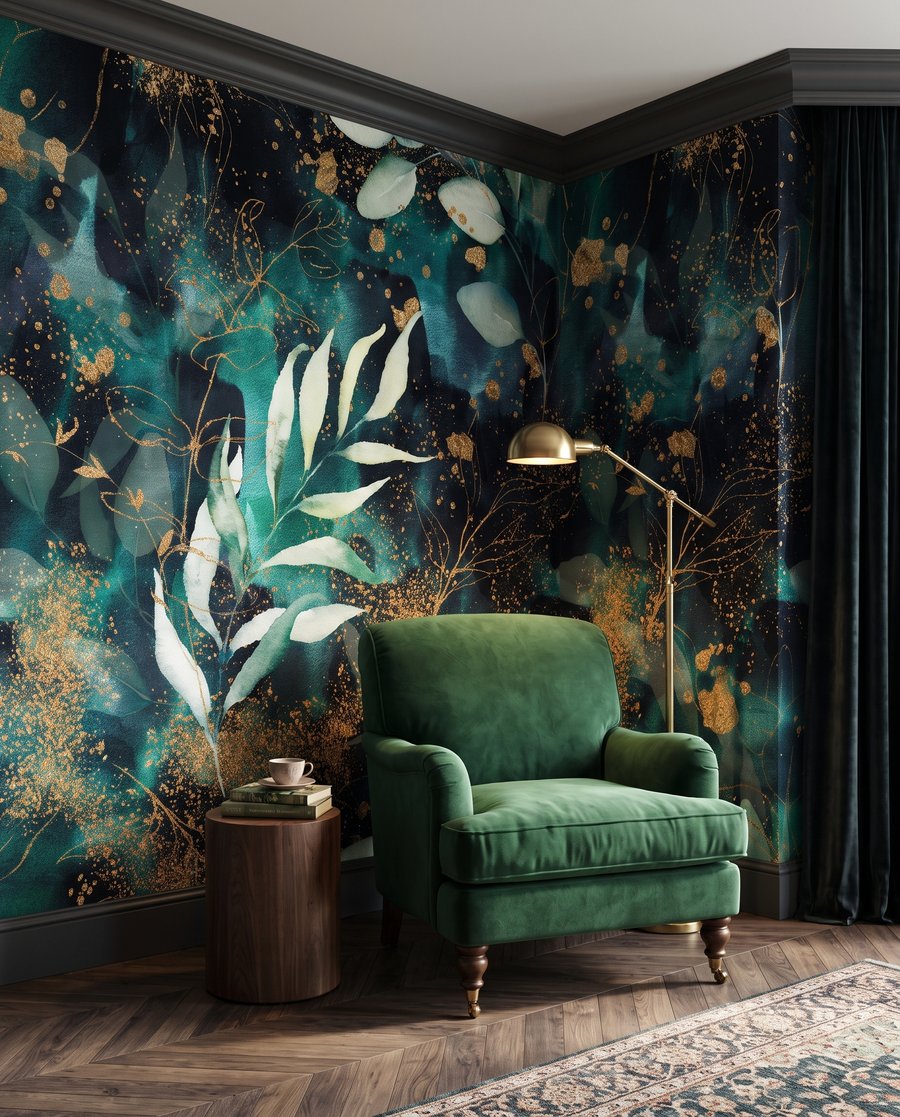 Een blad in nachtgroen — interieur 3