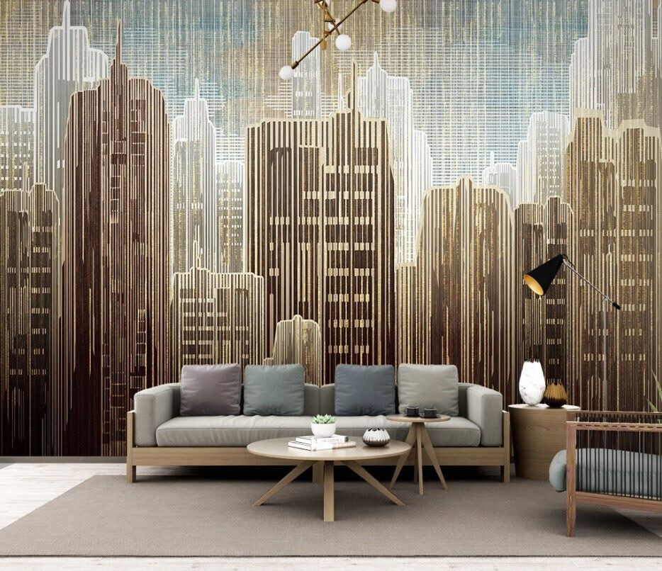 Stad in gouden lijnsporen — interieur 1