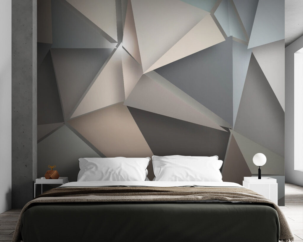 Spitse facetten in grijstonen — interieur 2