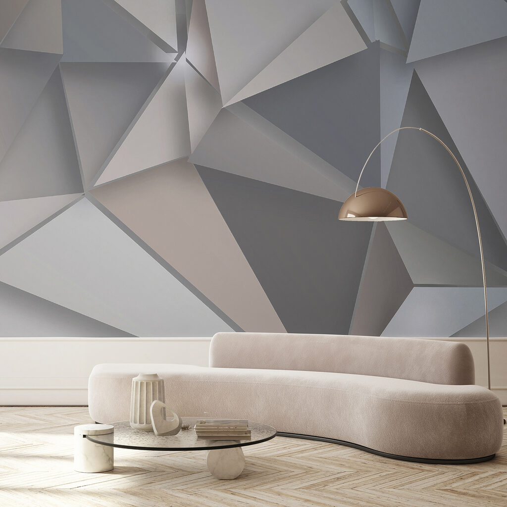 Spitse facetten in grijstonen — interieur 6