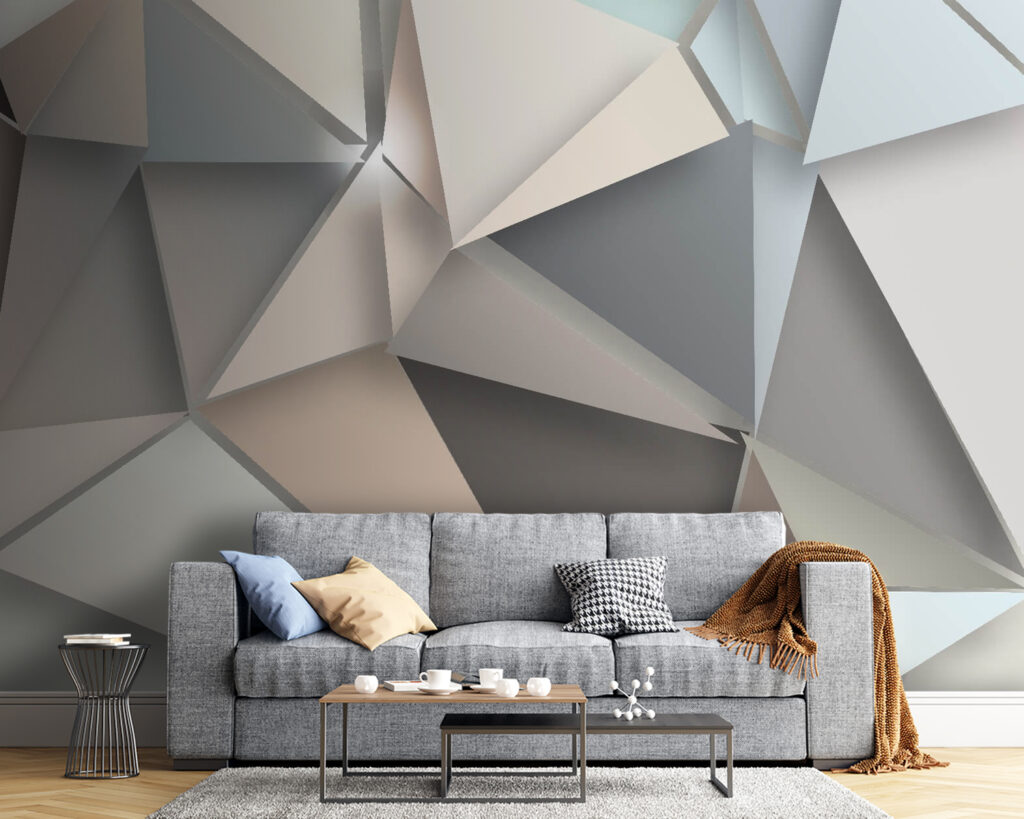 Spitse facetten in grijstonen — interieur 5