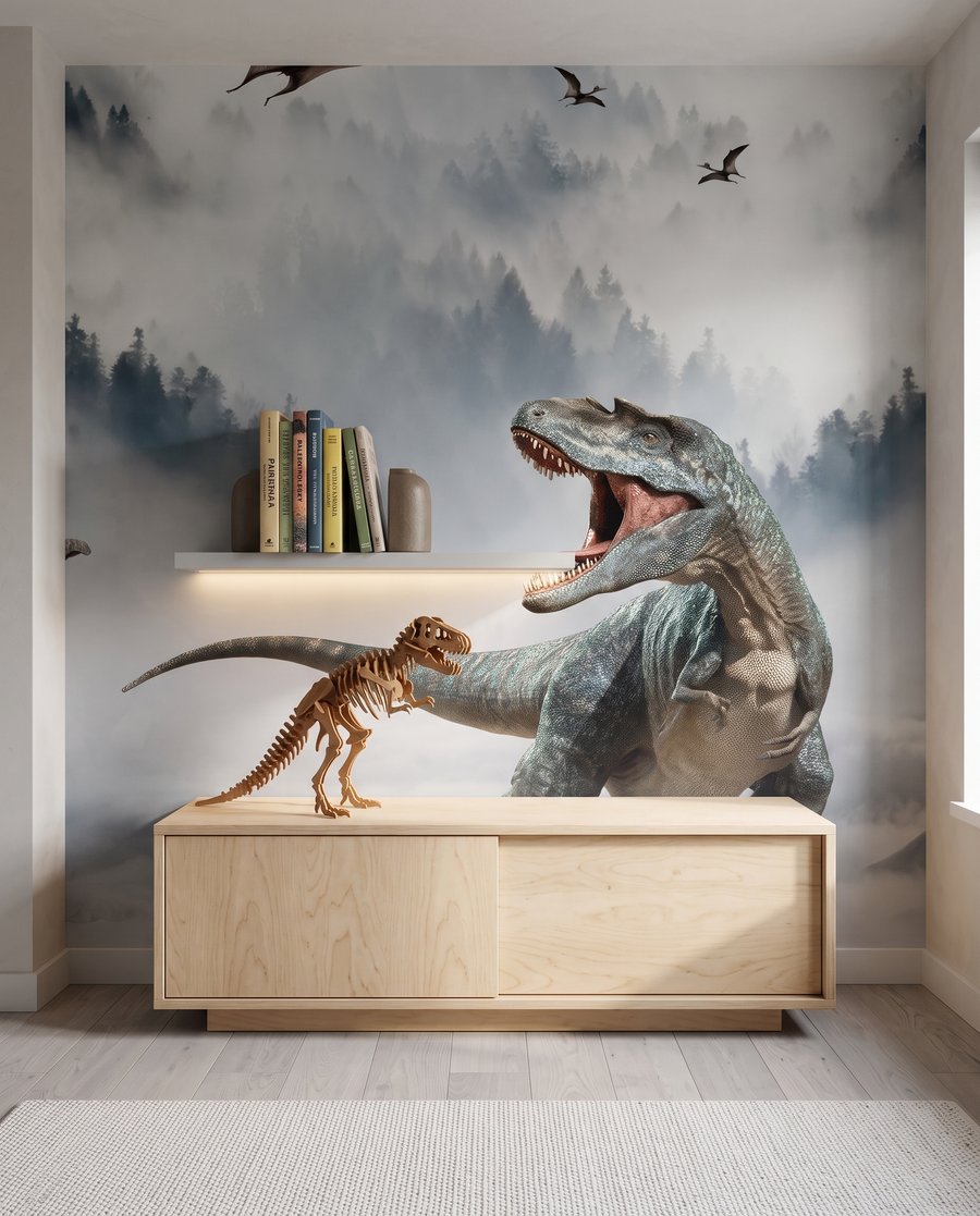 Dinosaurussen in bergmist — interieur 3