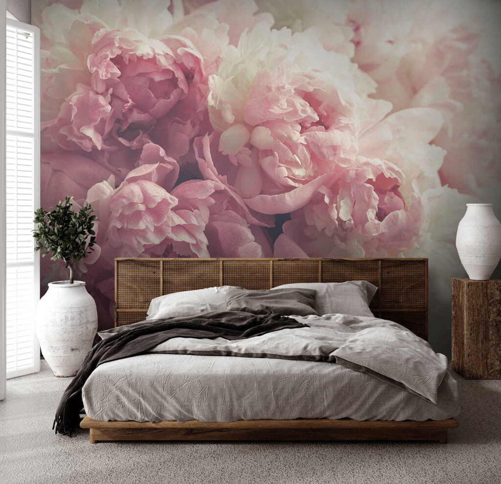 Pioenrozen in zachte belichting — interieur 2