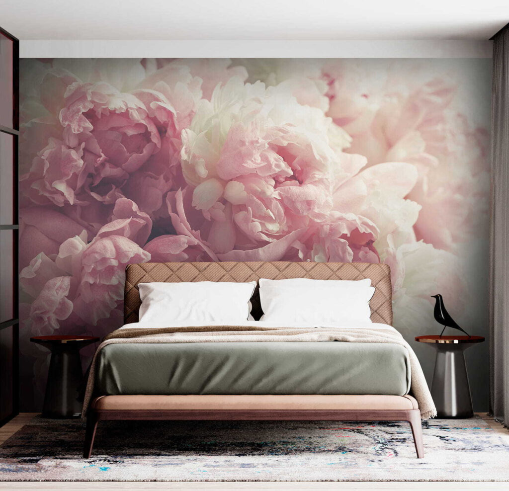 Pioenrozen in zachte belichting — interieur 4