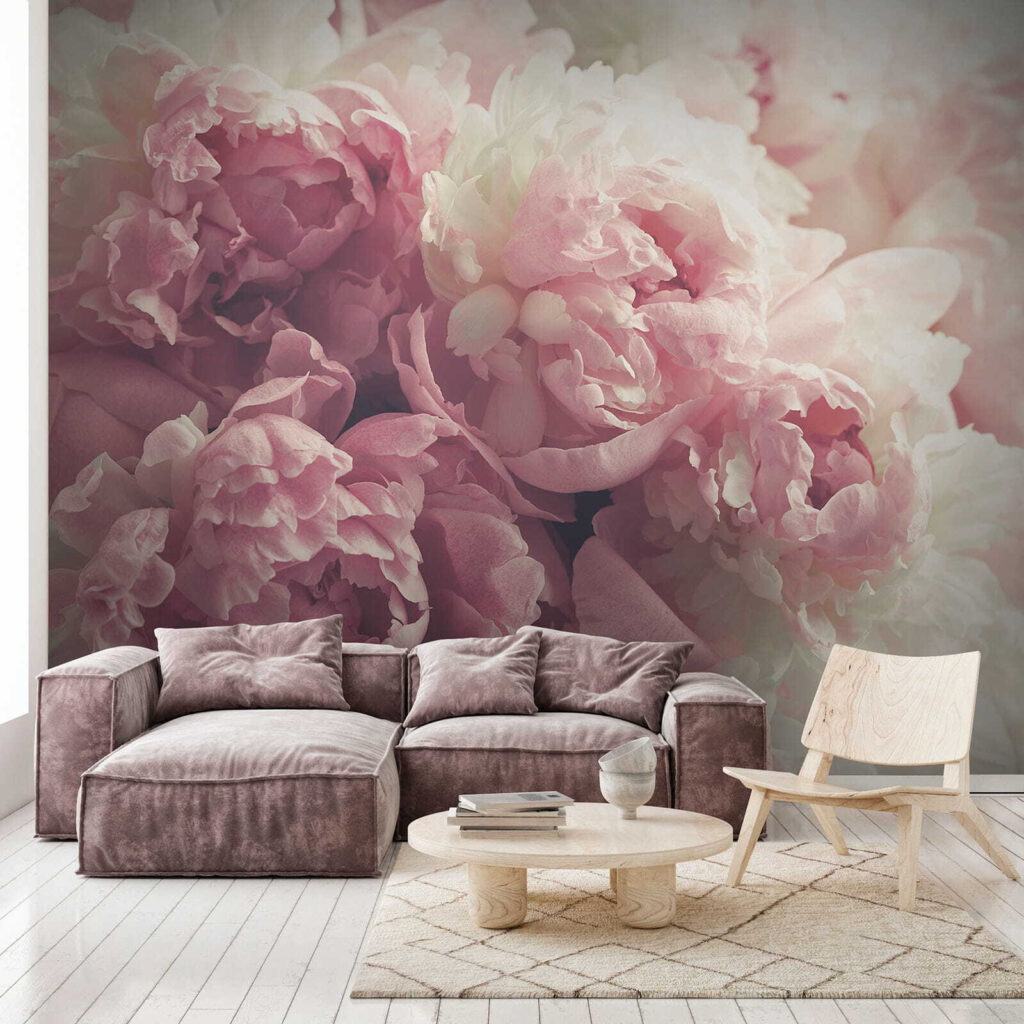 Pioenrozen in zachte belichting — interieur 6