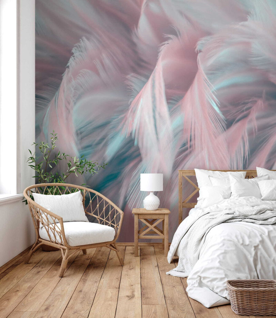 Delicate veren in zachte kleuren — interieur 2