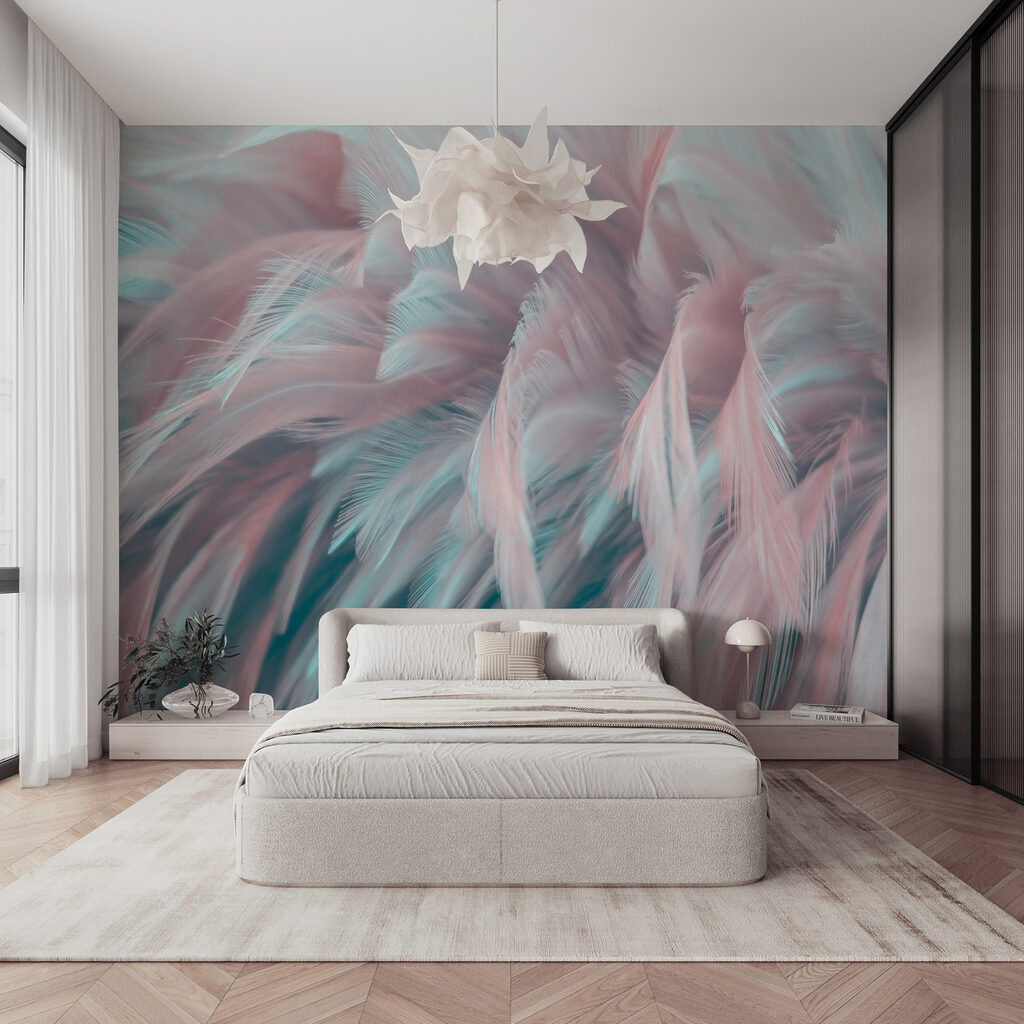 Delicate veren in zachte kleuren — interieur 5