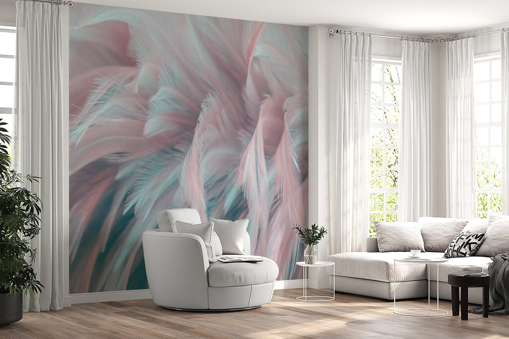 Delicate veren in zachte kleuren — interieur 6