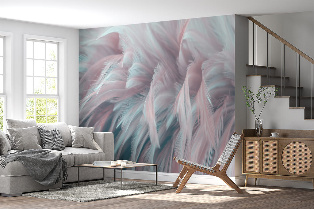 Delicate veren in zachte kleuren — interieur 7