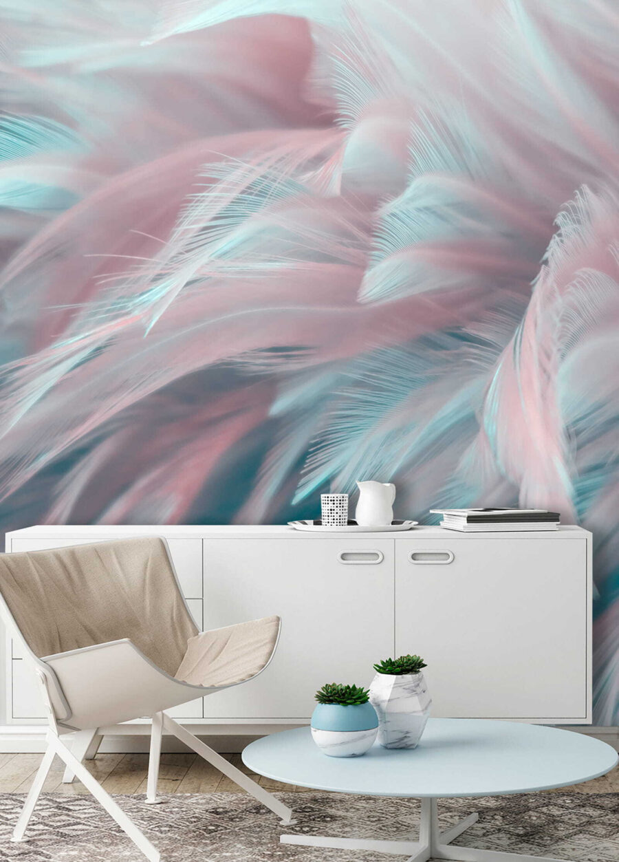 Delicate veren in zachte kleuren — interieur 3