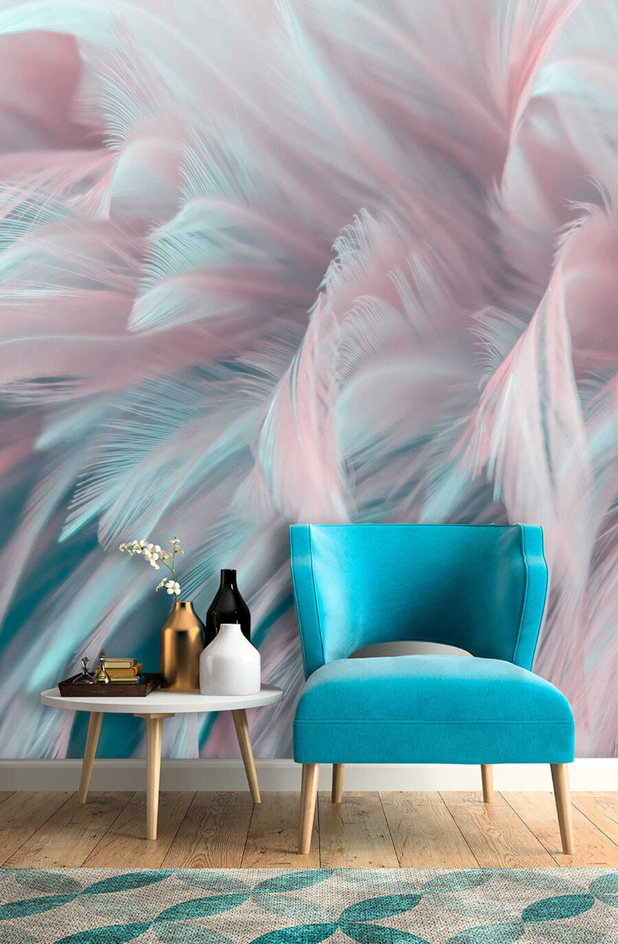 Delicate veren in zachte kleuren — interieur 4