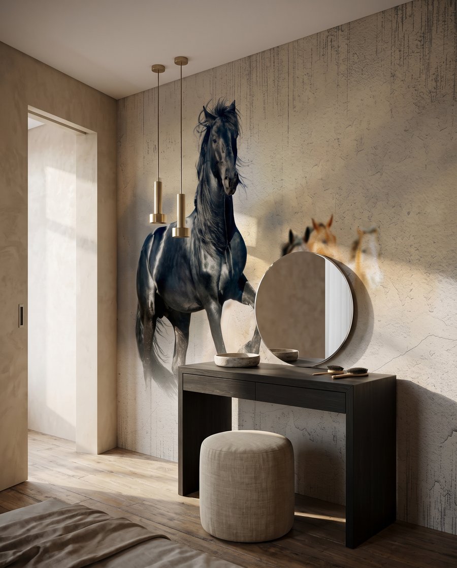 Paarden in het licht — interieur 2