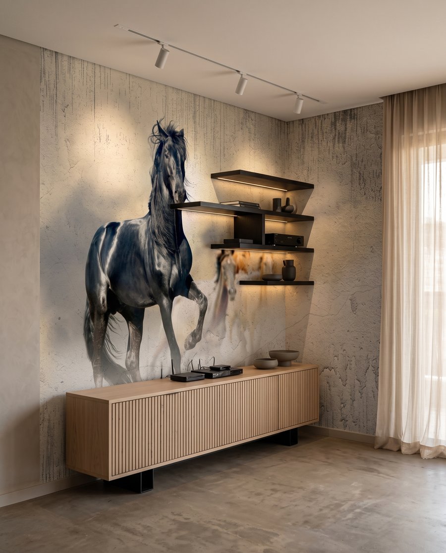 Paarden in het licht — interieur 4