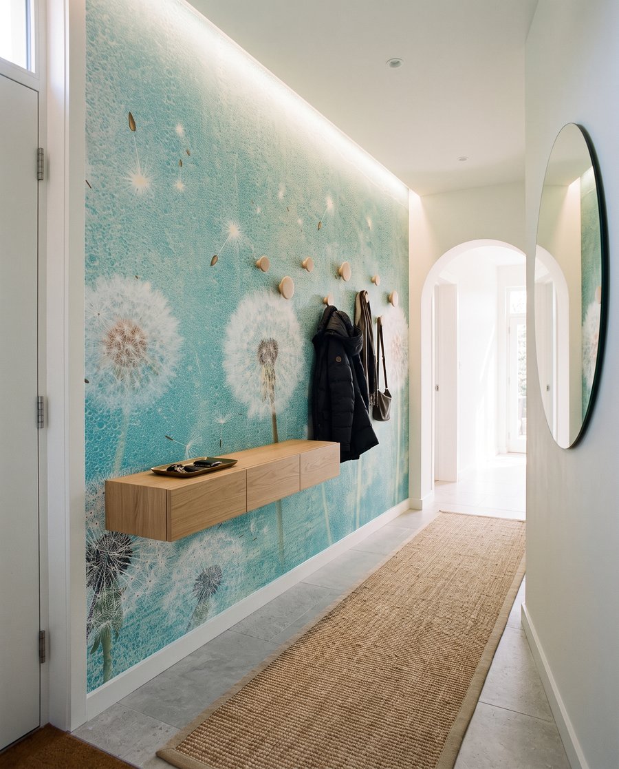 Pluisbollen tegen watergroen — interieur 5
