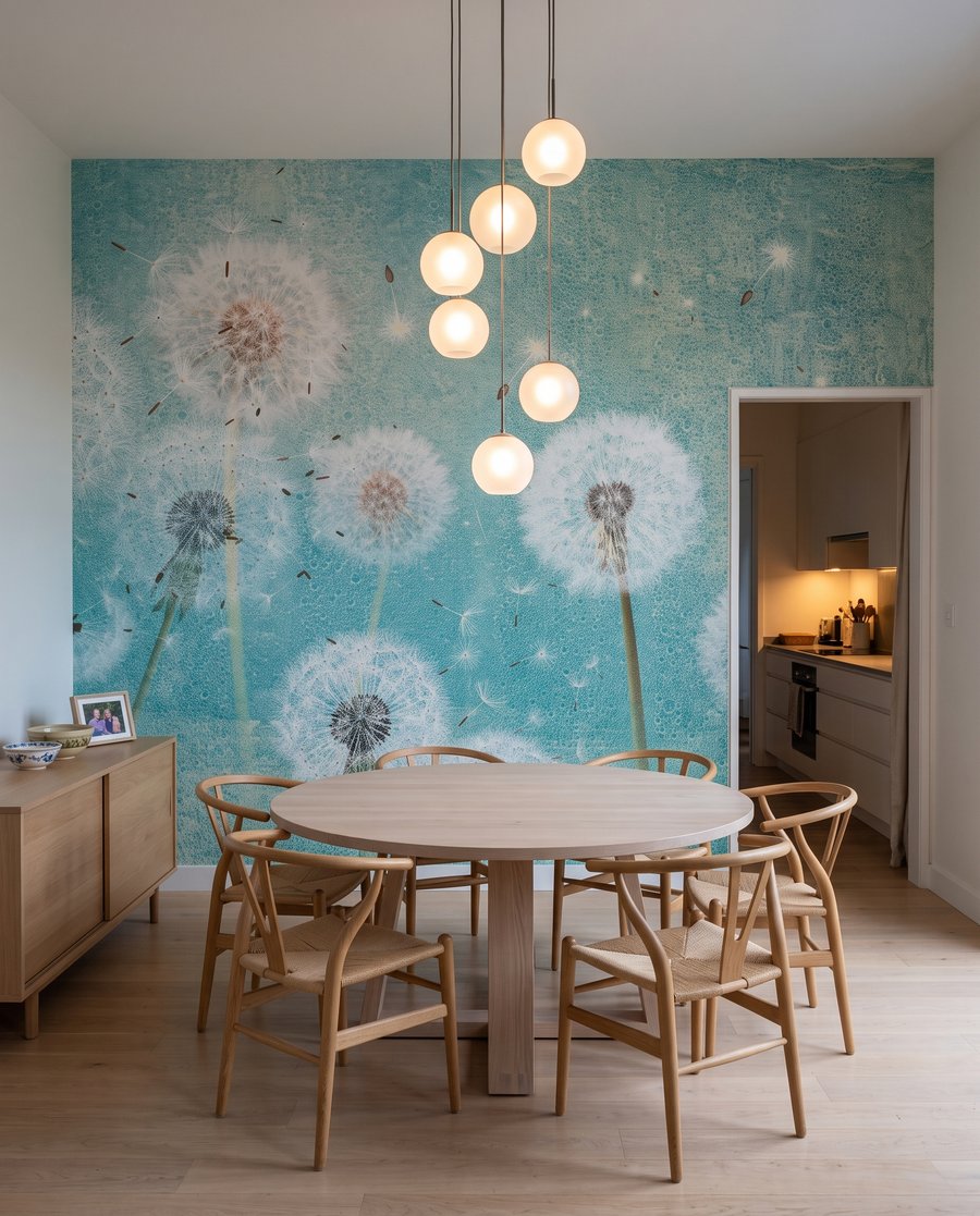 Pluisbollen tegen watergroen — interieur 6