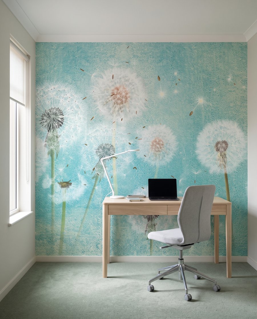 Pluisbollen tegen watergroen — interieur 7