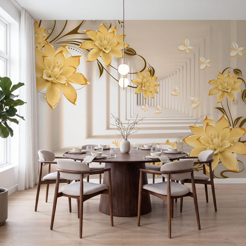Bloemranken om een gang — interieur 3