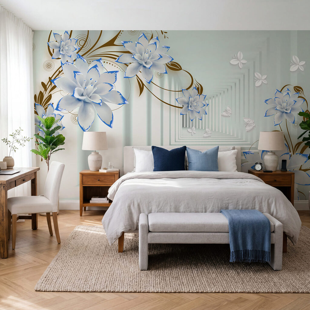 Bloemranken om een gang — interieur 2