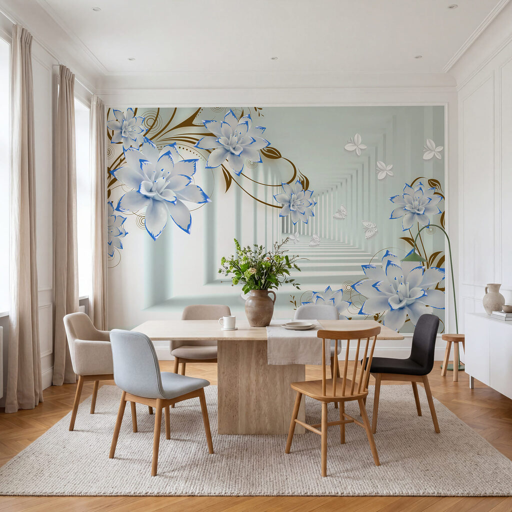 Bloemranken om een gang — interieur 3