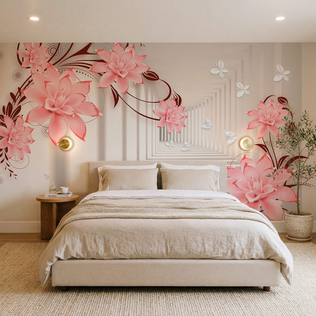 Bloemranken om een gang — interieur 1