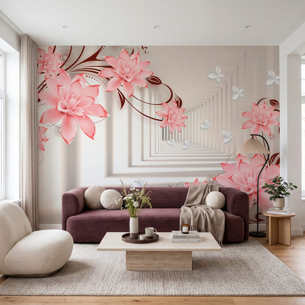 Bloemranken om een gang — interieur 2