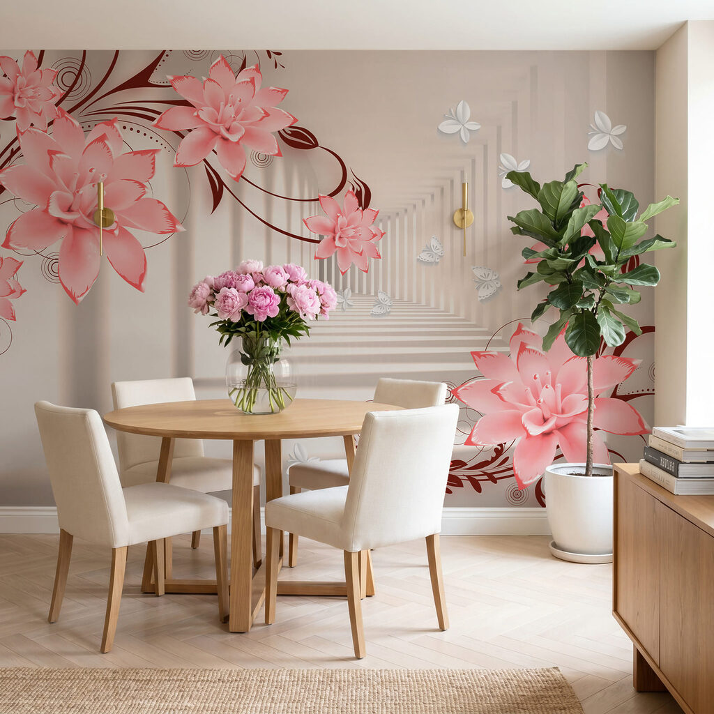 Bloemranken om een gang — interieur 3