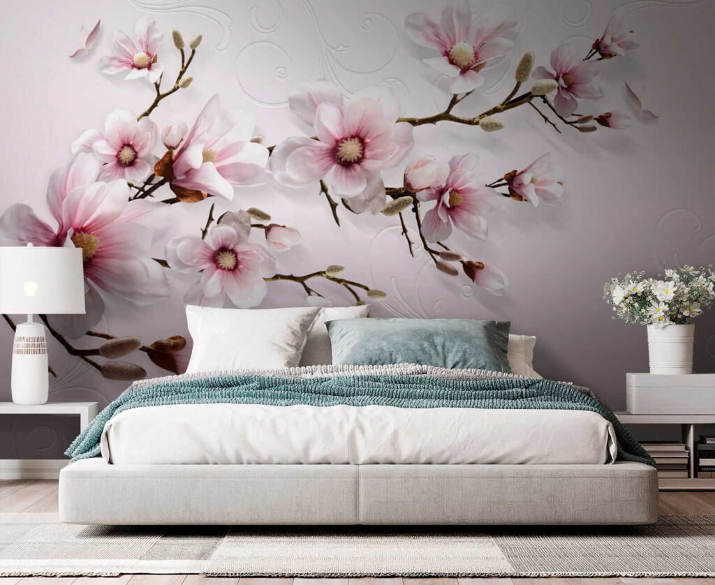 Magnolia op sierlijk roze — interieur 2