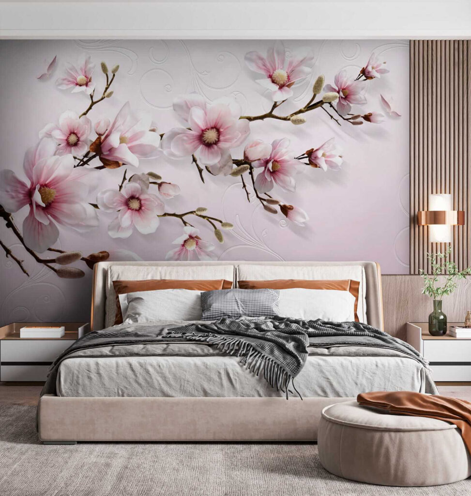 Magnolia op sierlijk roze — interieur 3