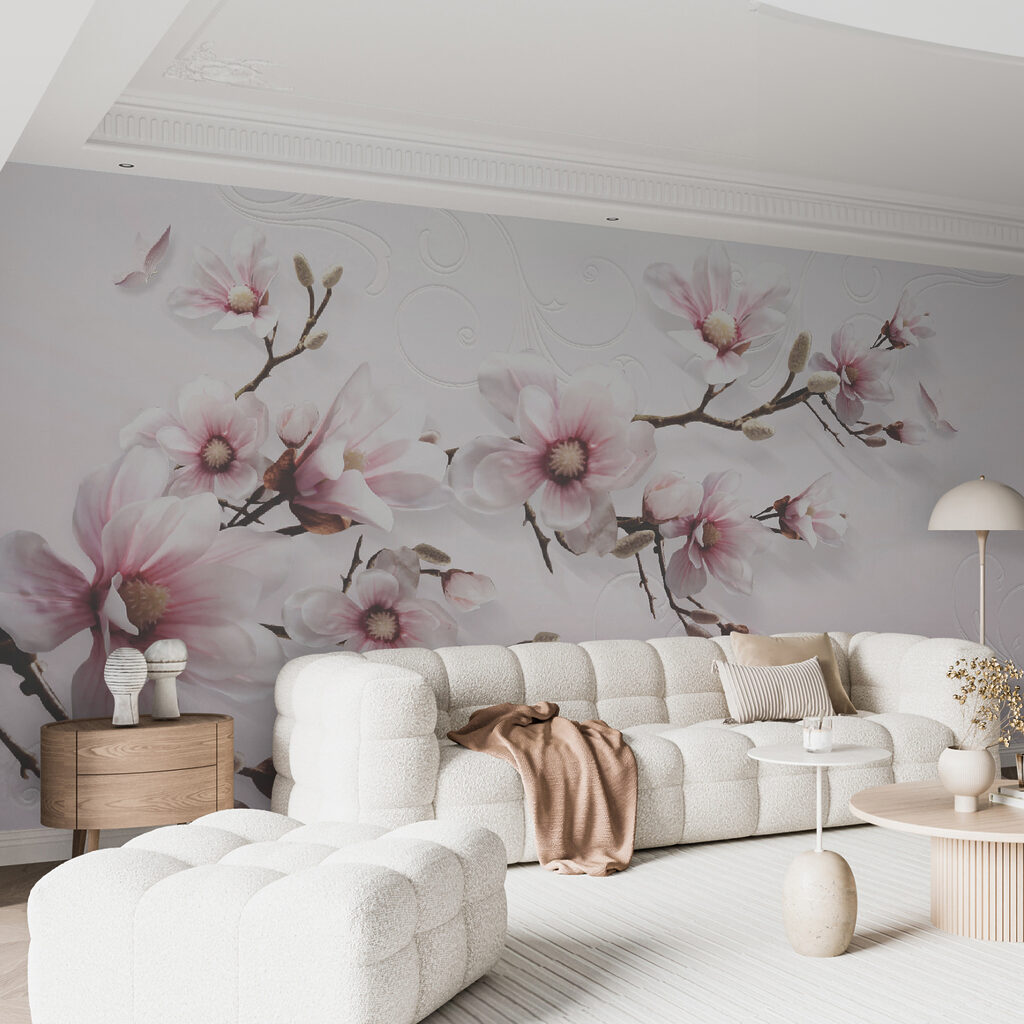 Magnolia op sierlijk roze — interieur 10