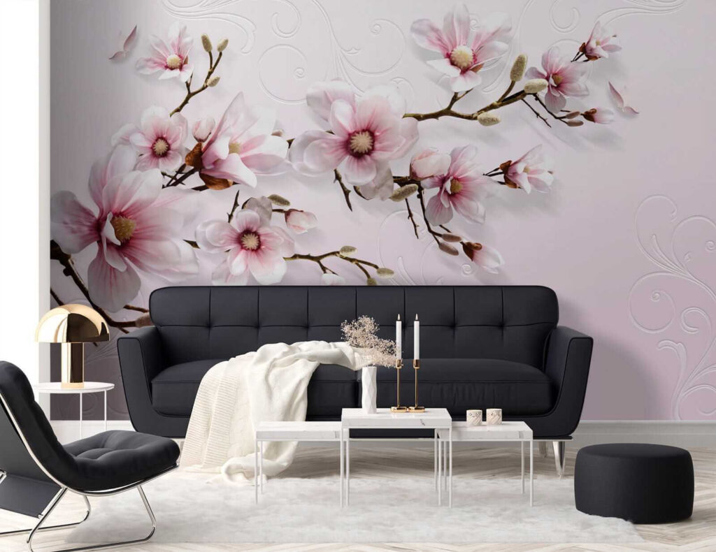 Magnolia op sierlijk roze — interieur 5
