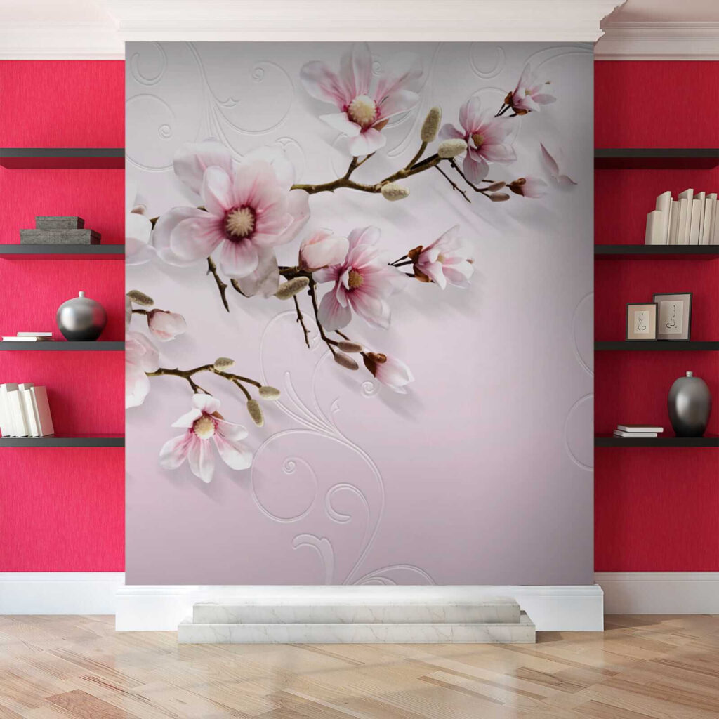 Magnolia op sierlijk roze — interieur 7