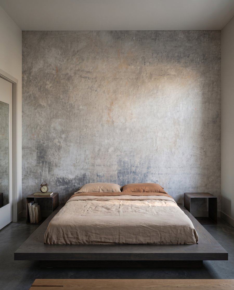 Verweerde verf in kleurwolken — interieur 2
