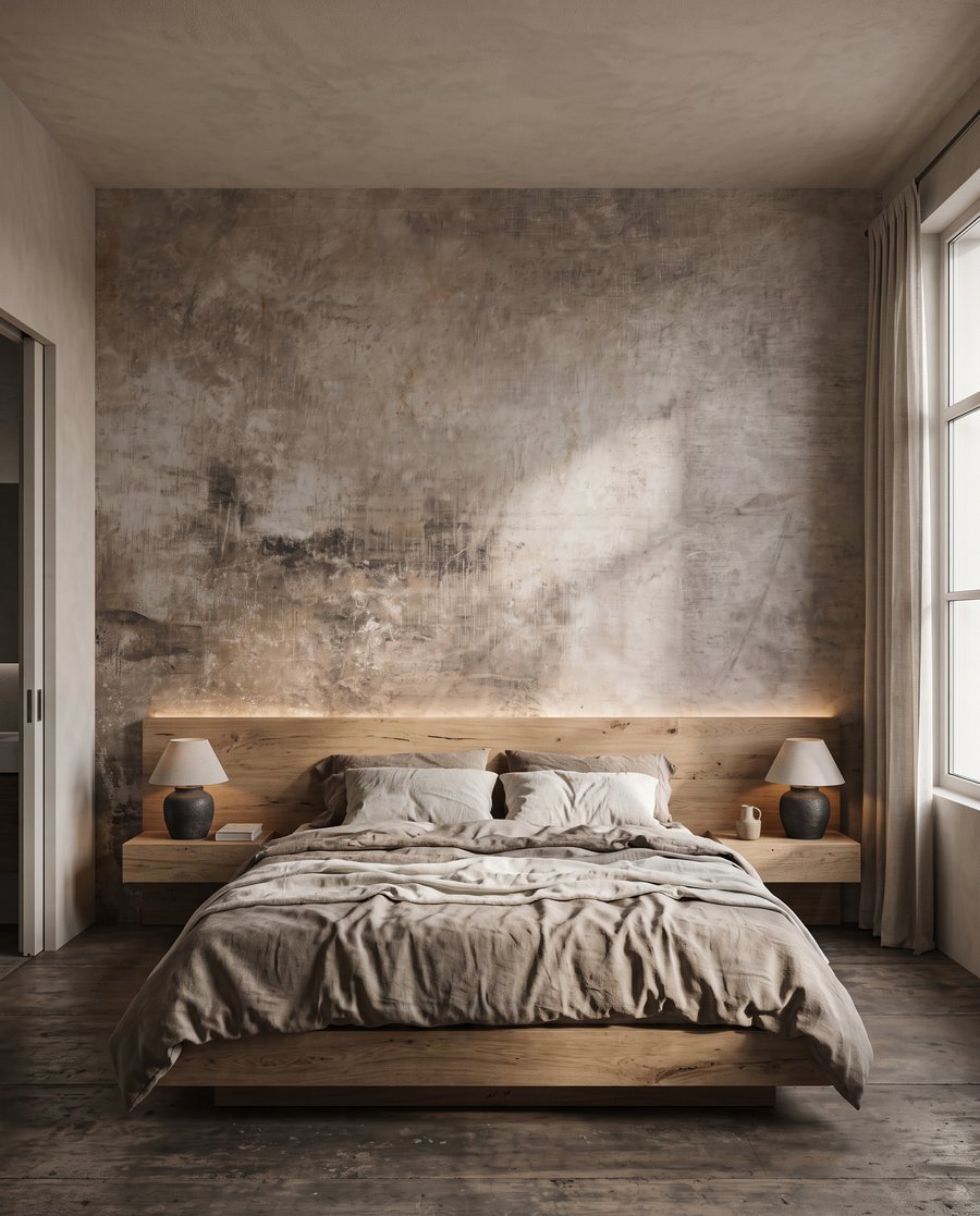 Verweerde verf in kleurwolken — interieur 2