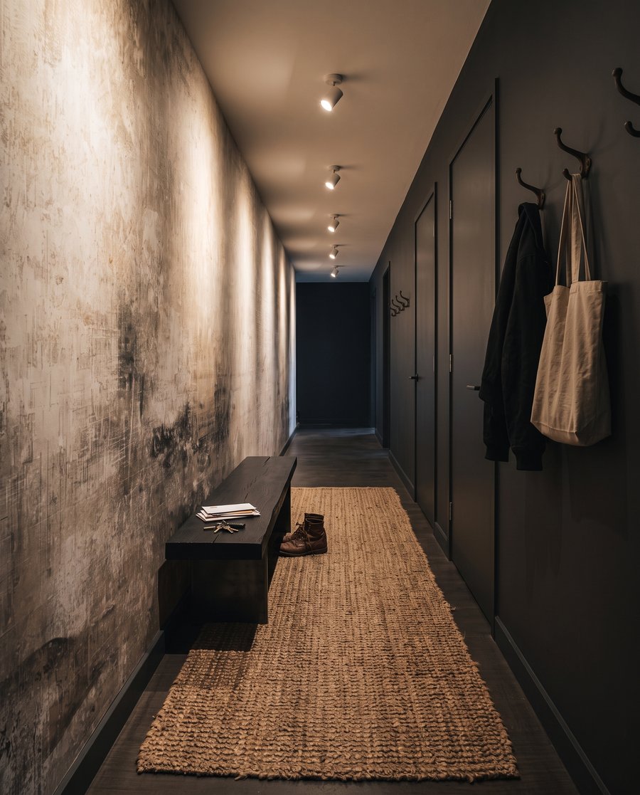Verweerde verf in kleurwolken — interieur 4