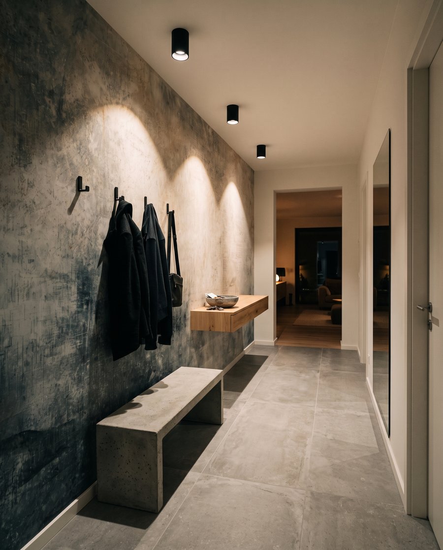 Verweerde verf in kleurwolken — interieur 4