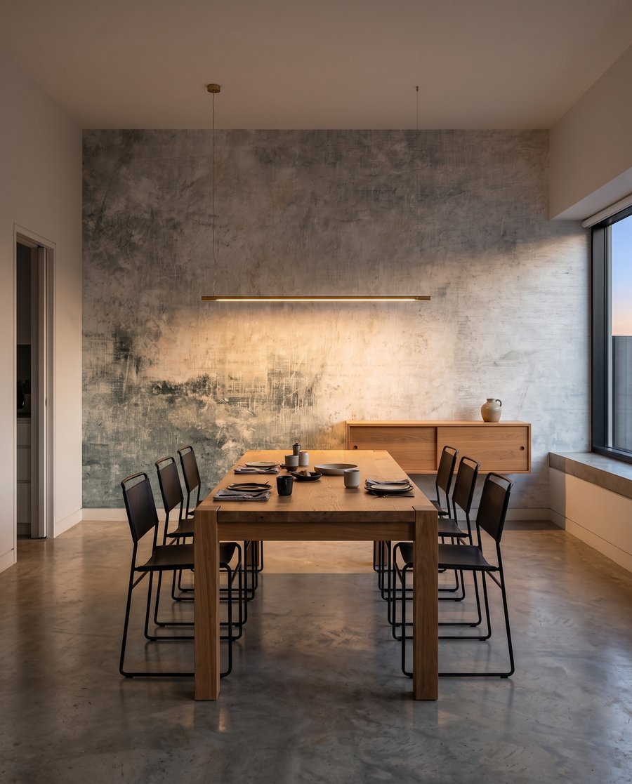 Verweerde verf in kleurwolken — interieur 5
