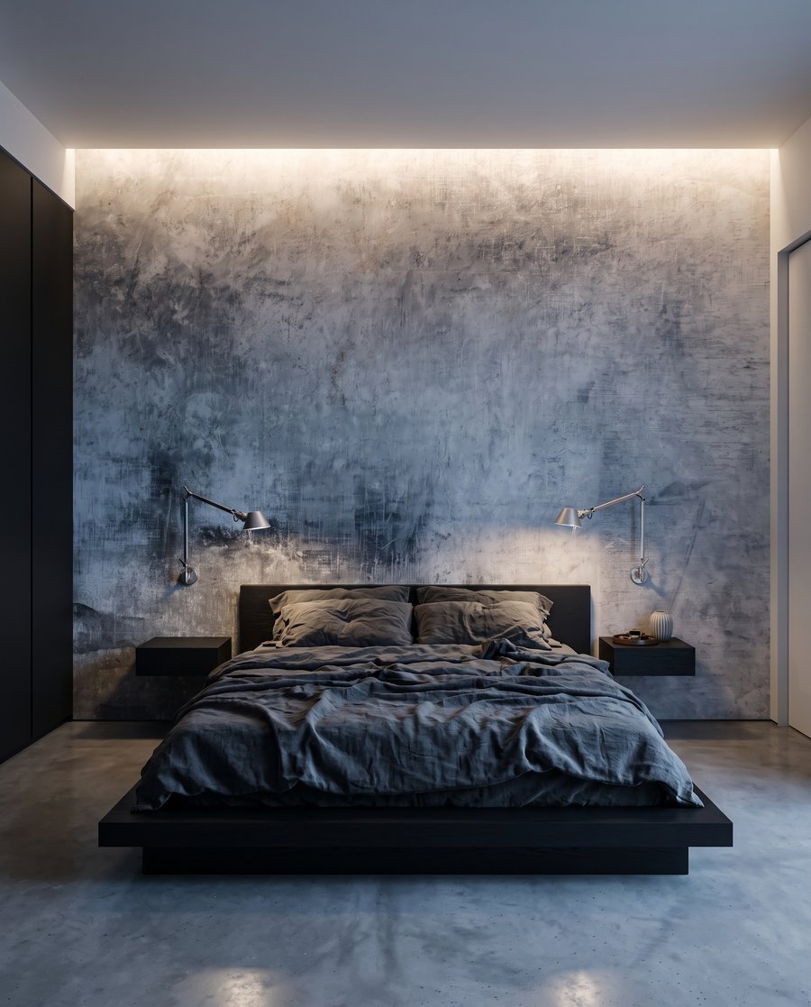 Verweerde verf in kleurwolken — interieur 2