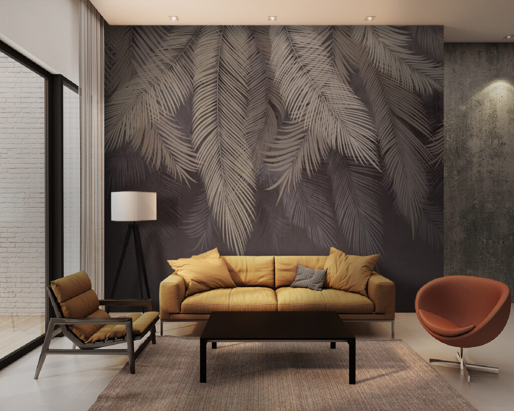 Palmbladeren in lagen — interieur 4