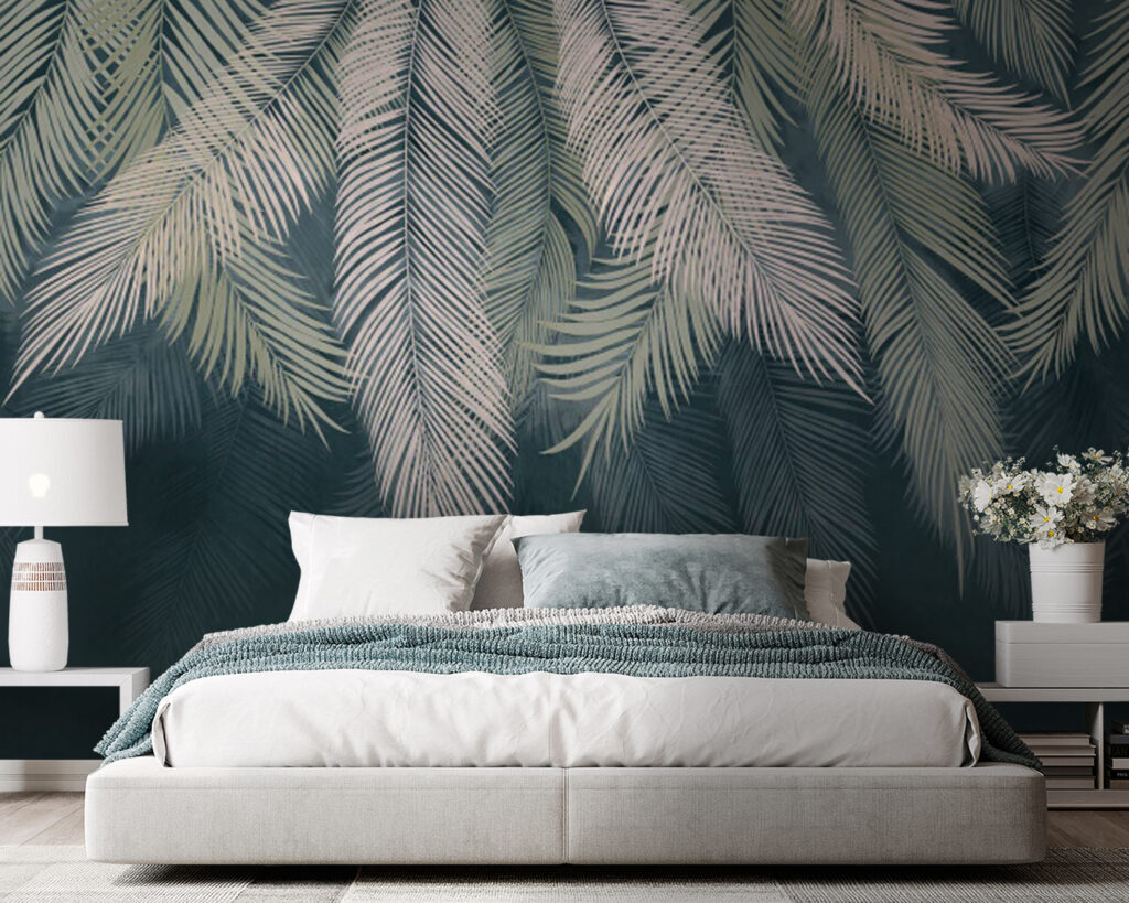 Groep palmbladeren — interieur 1