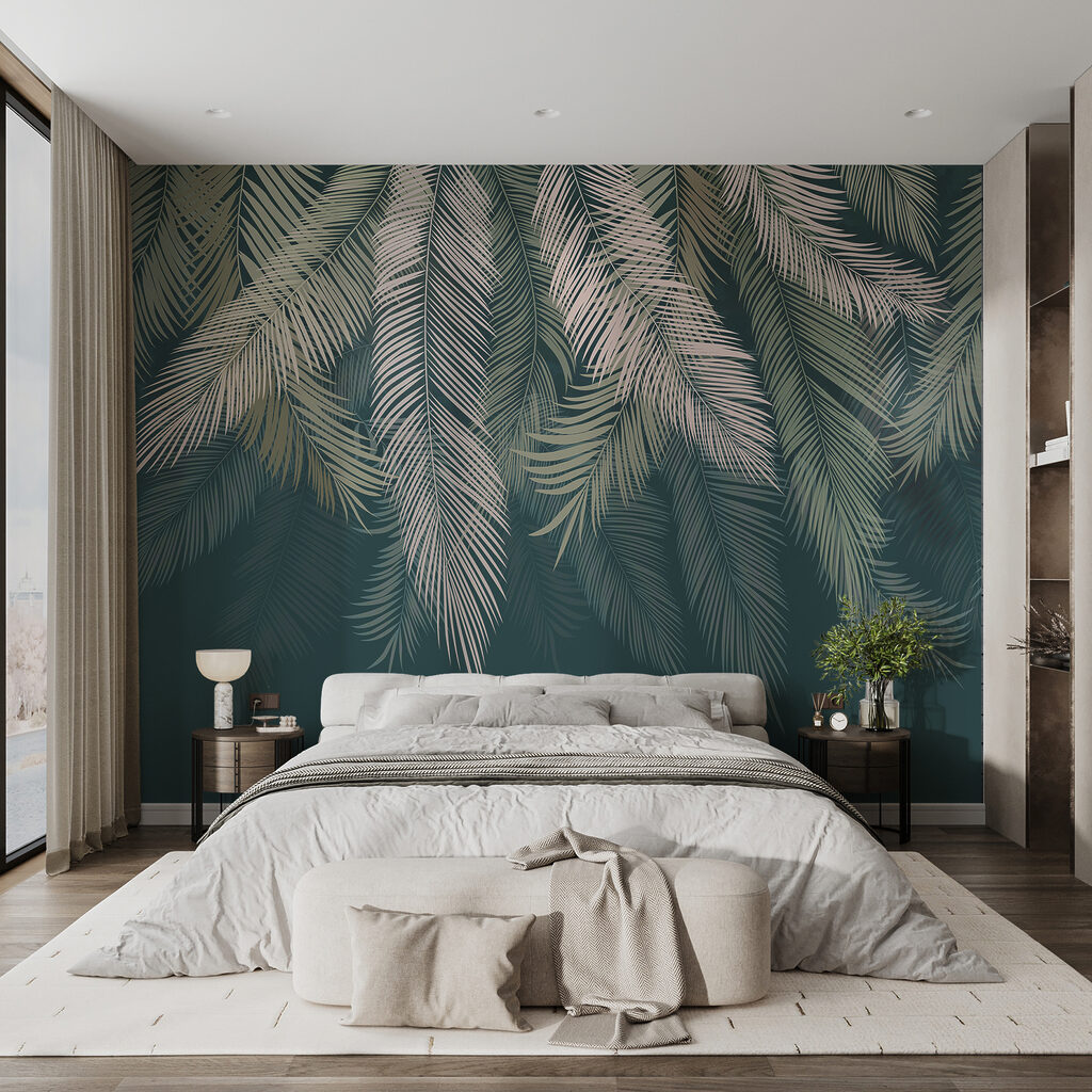 Groep palmbladeren — interieur 6