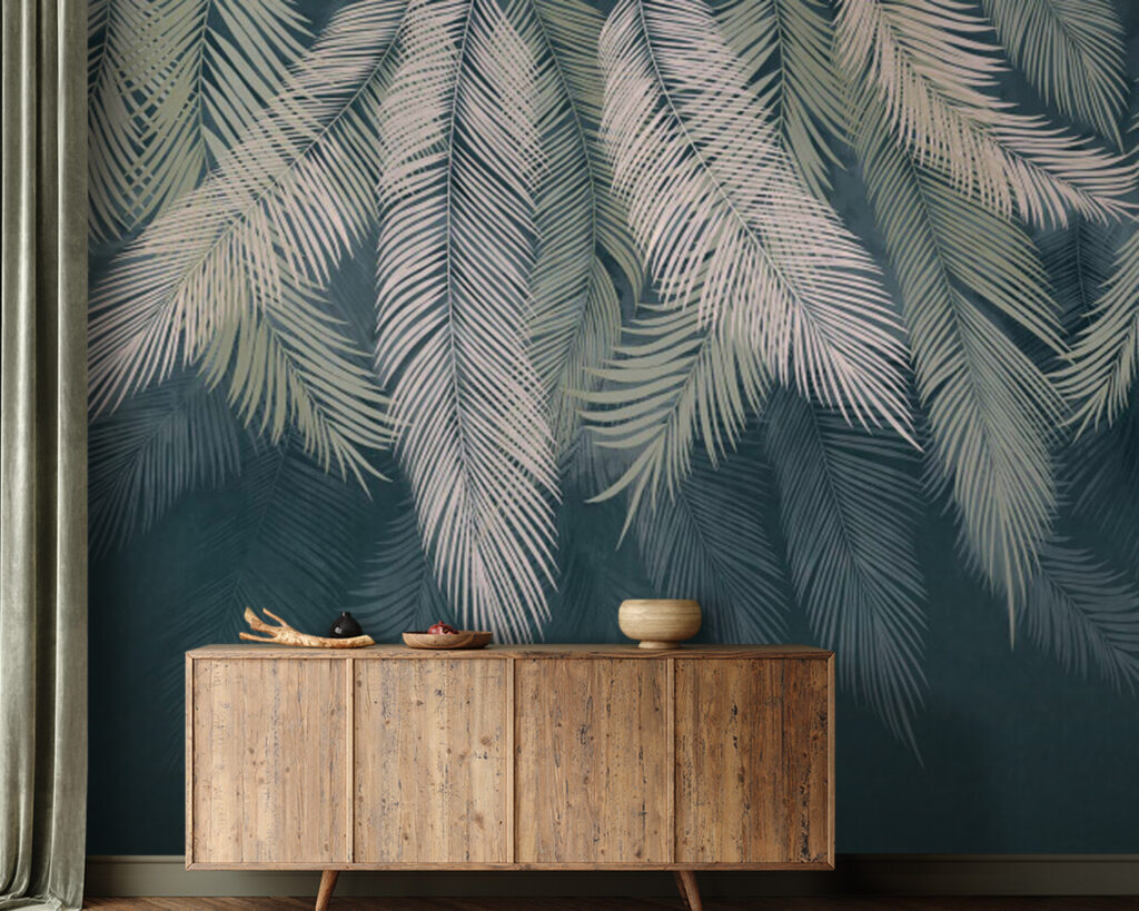 Groep palmbladeren — interieur 2