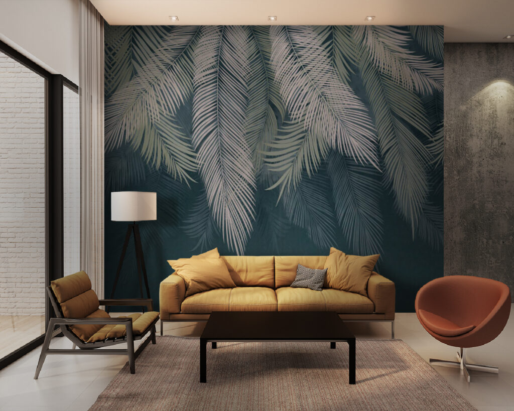 Groep palmbladeren — interieur 3