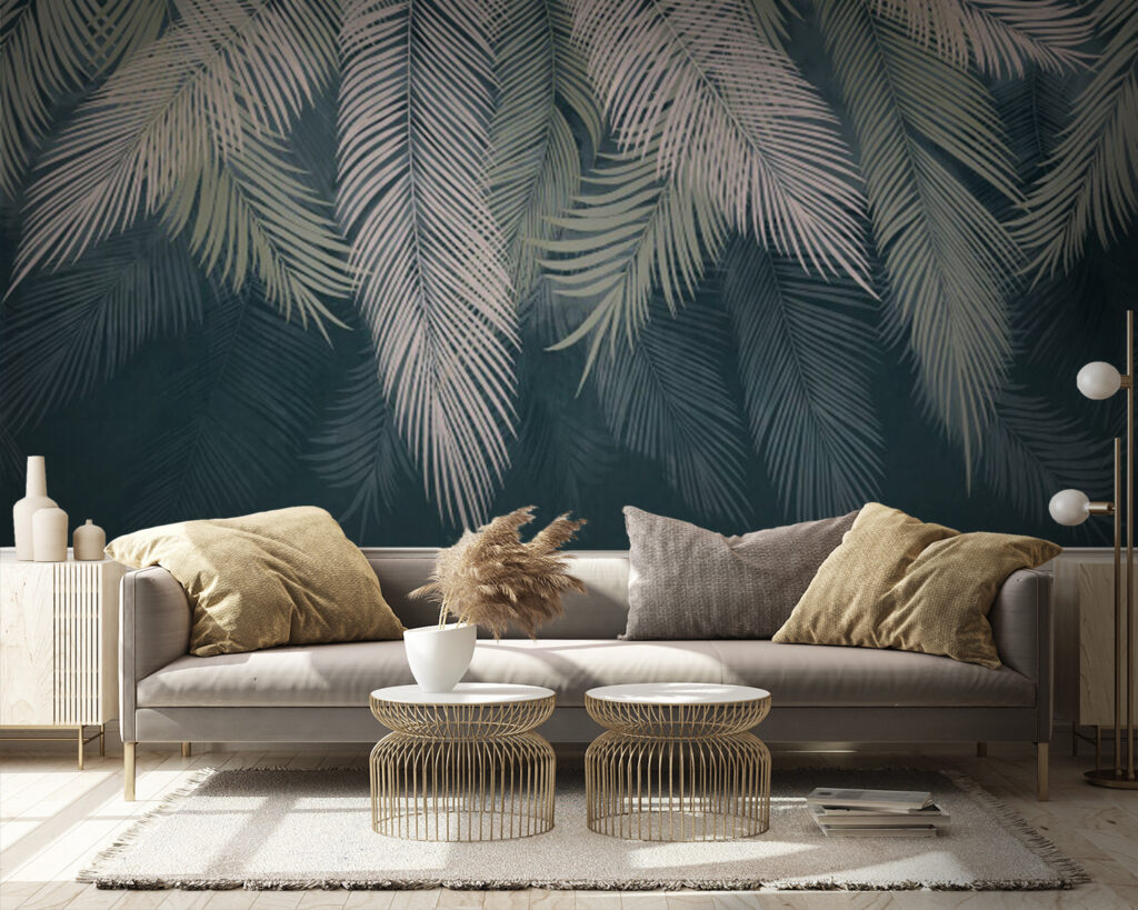 Groep palmbladeren — interieur 4