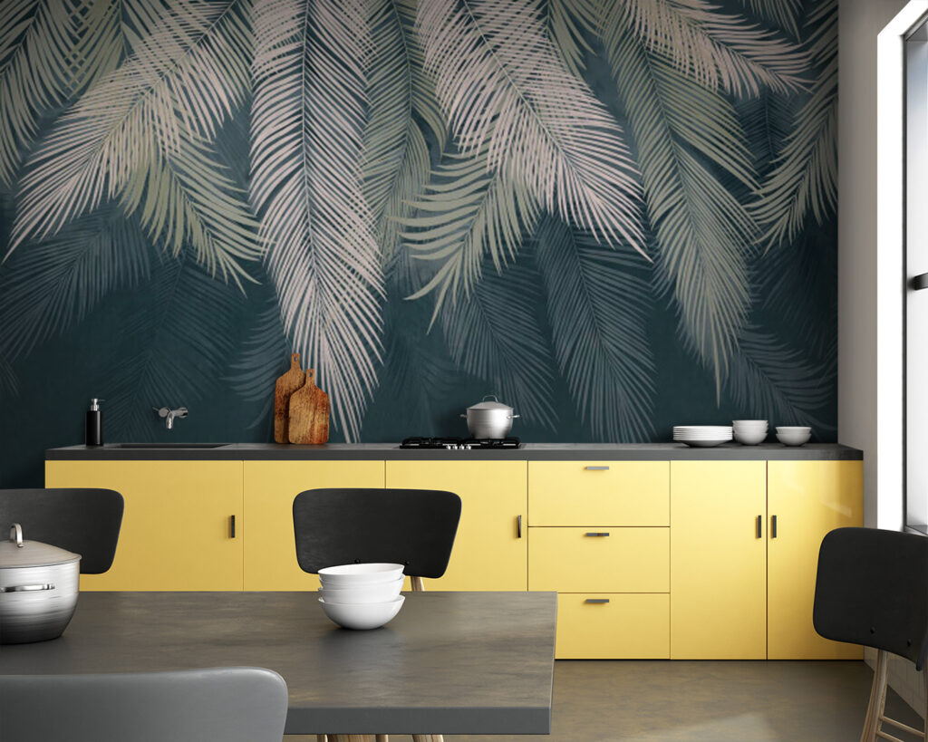 Groep palmbladeren — interieur 5