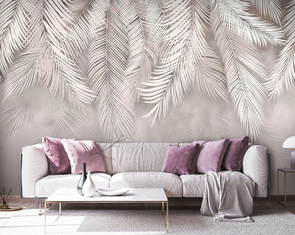 Wit gevederde bladeren — interieur 1