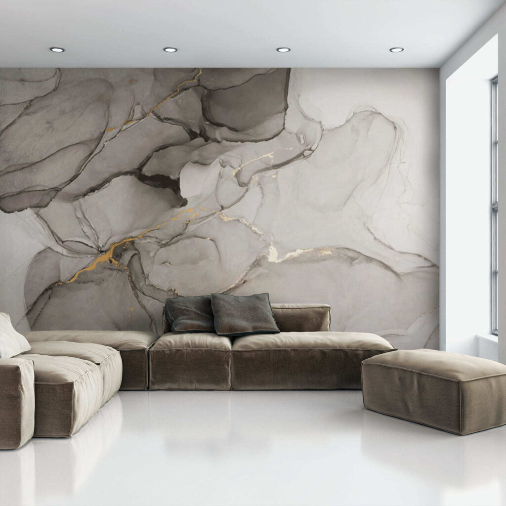 Grijze kleurwolken met goudaders — interieur 2