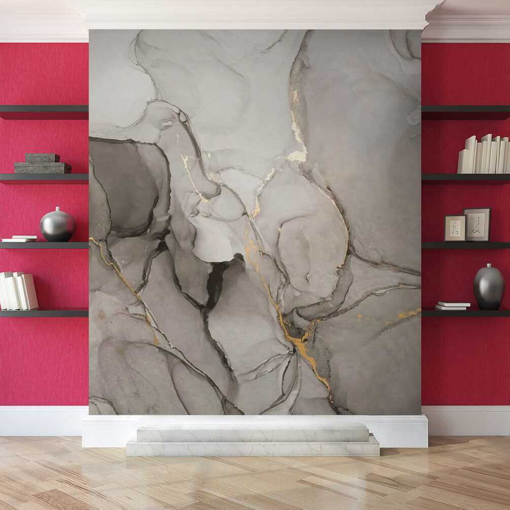 Grijze kleurwolken met goudaders — interieur 3