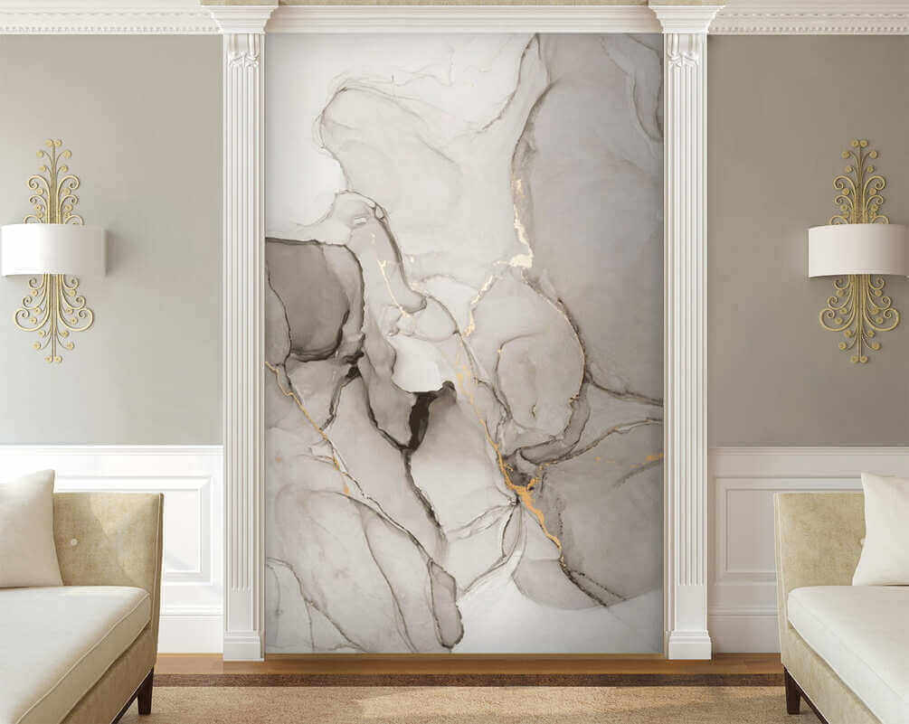 Grijze kleurwolken met goudaders — interieur 4
